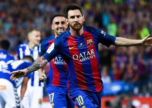 国王杯-巴萨3-1完胜夺冠 梅西内马尔传射建功