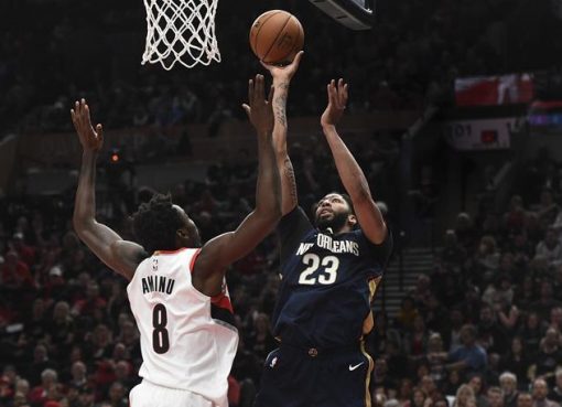 浓眉35+14+4双枪低迷 鹈鹕客场胜开拓者