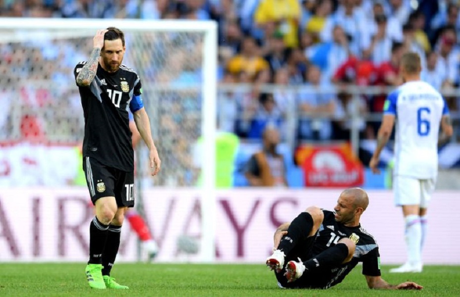 世界杯D组第1轮 阿根廷1-1言和冰岛