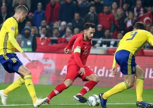 欧国联-瑞典1-0送土耳其降级 格兰奎斯特点球制胜